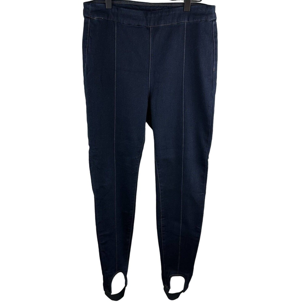 Soft Surroundings Women’s Sz M Lean Line Stretch Waist Comfy Stirrup Jeggings